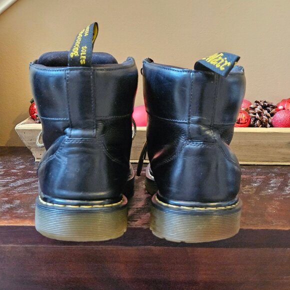 Dr. Martens Men's 'Nashville'  Leather Boots, Black, Sz 13 - Picture 5 of 16